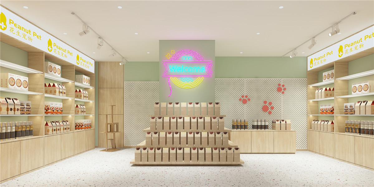 郑州花生宠物4S店贸易中心店装修公司设计案例
