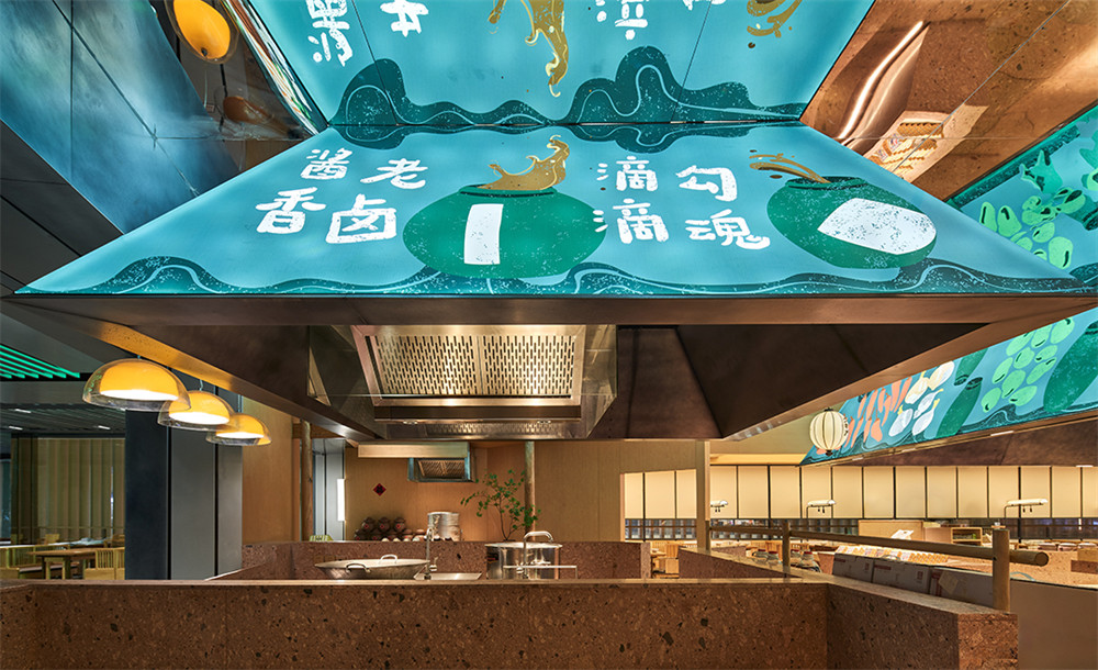 农耕记土潮风特色湖南菜餐厅装修设计规划(图4)