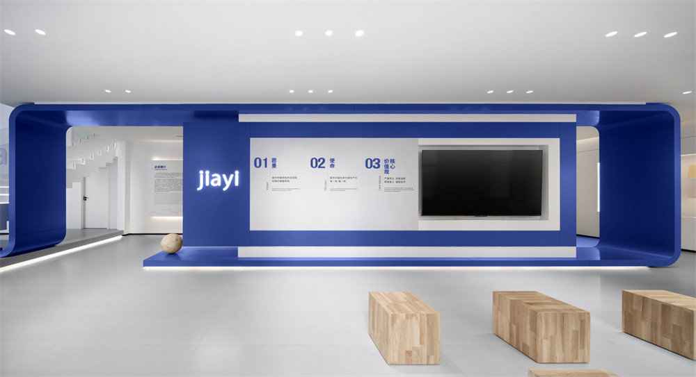 现代极简风JIAYI柔版企业展厅装修设计规划(图3) 现代极简风JIAYI柔版企业展厅装修设计规划(图3)