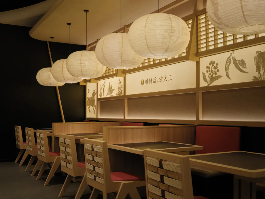 郑州bg电子官网大推荐太二·酸菜鱼5.0版餐饮门店装修设计(图10)